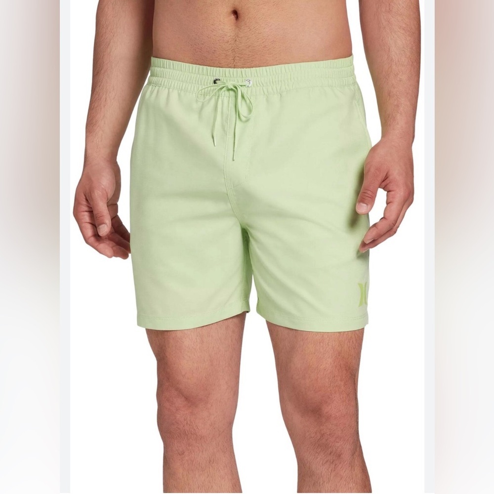 Hurley One & Only 2.0 Volley Board Shorts Lime Green Men’s XL 17”